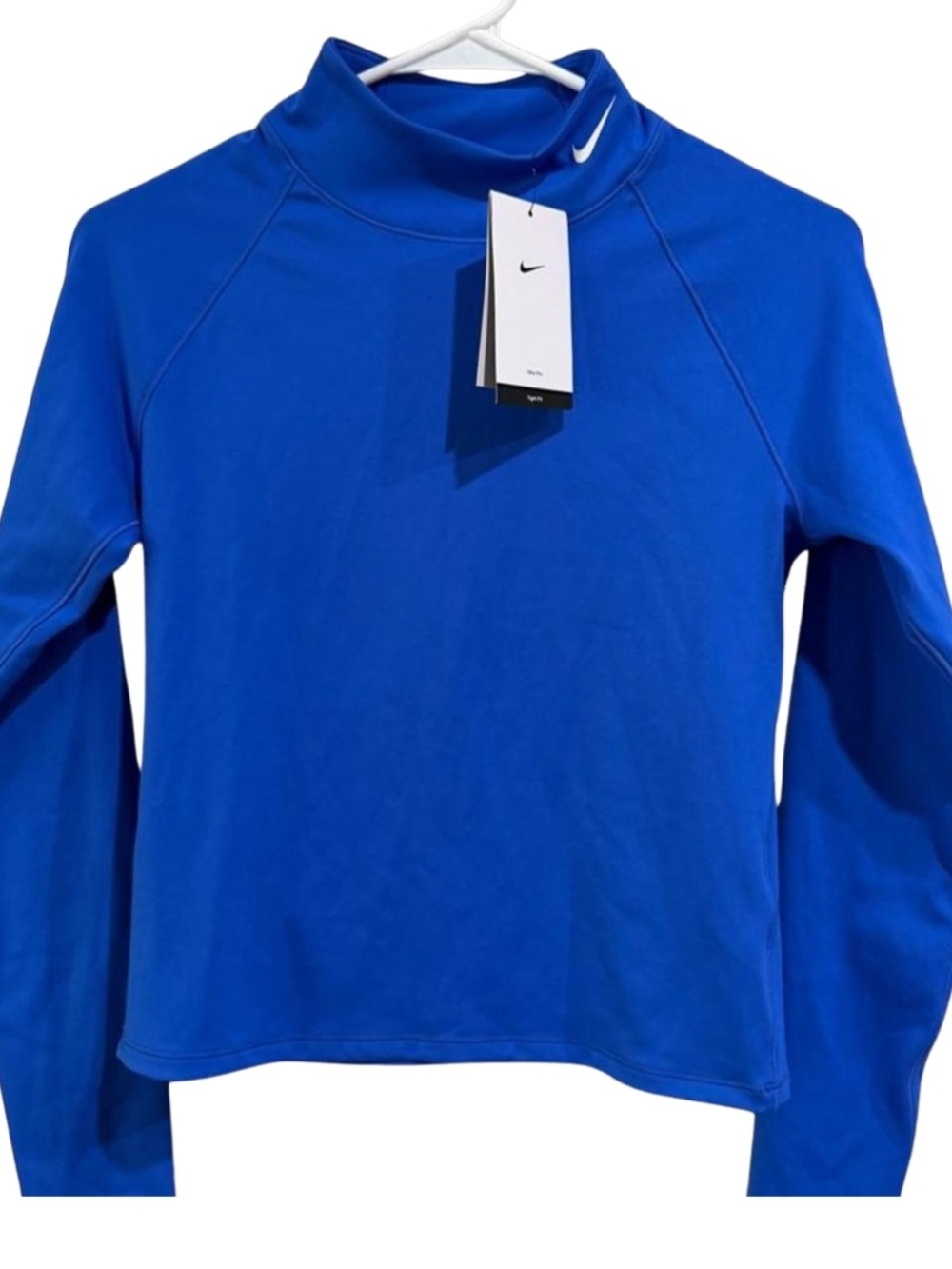 Nike Pro DRI-FIT Women’s Blue Mock Neck Pullover